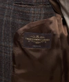 Vitale Barberıs Kumaş Mofan Kahverengi Kareli Ceket