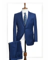 Dormeuil Kumaş Yakarra Mavi Takım Elbise