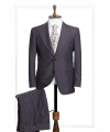 Dormeuil Kumaş Tepre Bordo Takım Elbise
