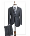 Dormeuil Kumaş Yakarra Füme Takım Elbise
