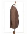 Dormeuil Kumaş Salvatore Kahverengi Kareli Ceket
