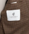 Dormeuil Kumaş Salvatore Kahverengi Kareli Ceket