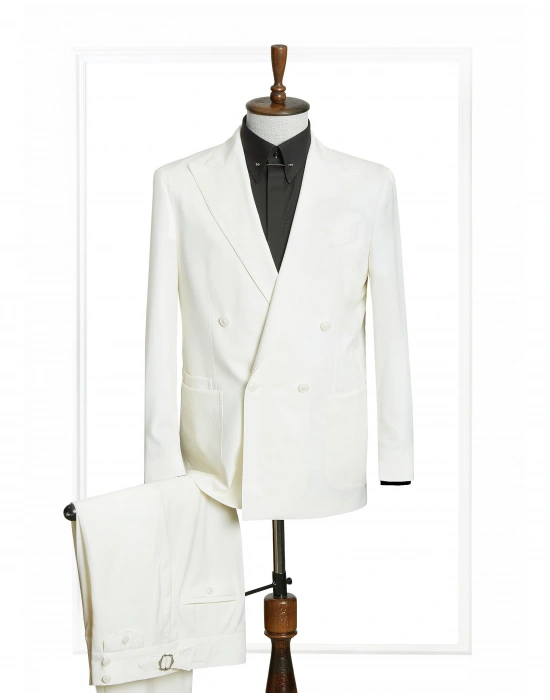 MELADA Beyaz Takım Elbise