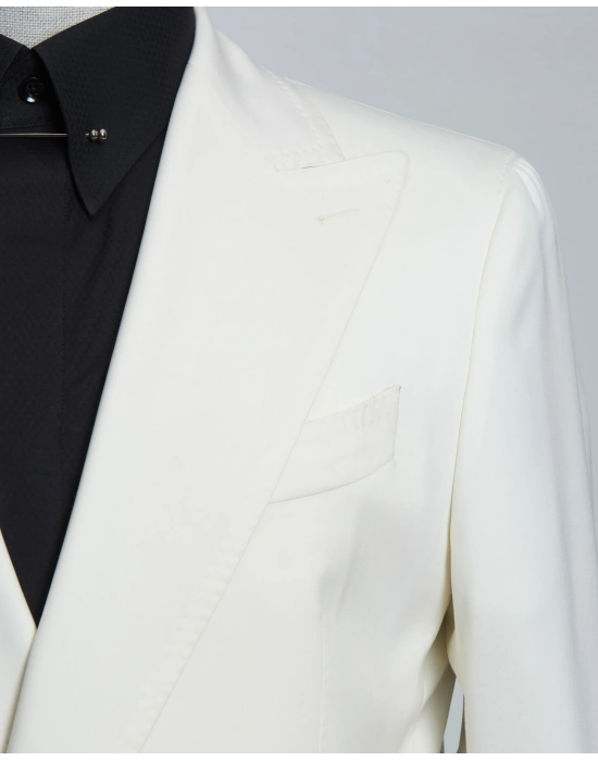 MELADA Beyaz Takım Elbise