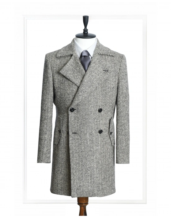 AGELA Gri-Siyah Palto