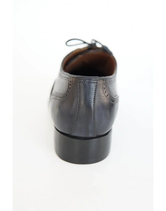 Hakiki Dana Derisi Lacivert El Yapımı Ayakkabı