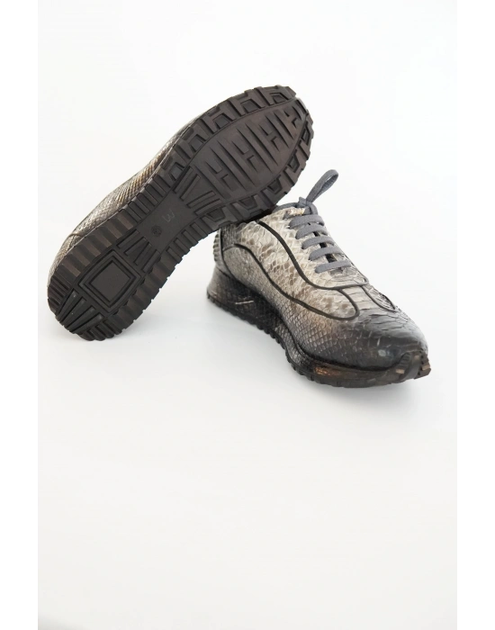 Hakiki Piton Derisi Casual El Yapımı Ayakkabı