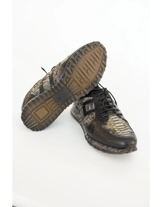 Hakiki İguana & Piton Derisi Casual El Yapımı Ayakkabı