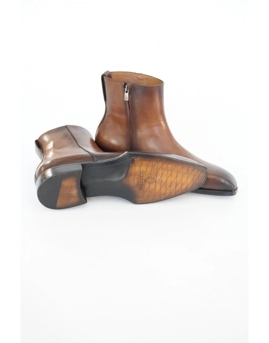 Hakiki Dana Derisi Taba Renk El Yapımı Bot