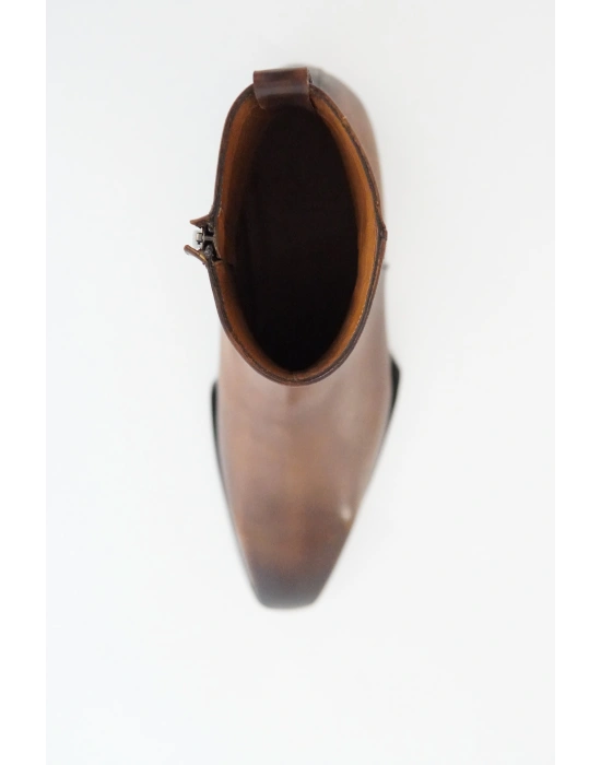 Hakiki Dana Derisi Taba Renk El Yapımı Bot