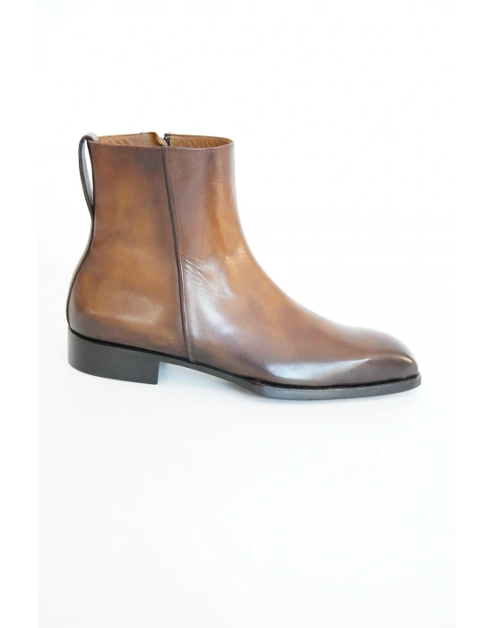 Hakiki Dana Derisi Taba Renk El Yapımı Bot