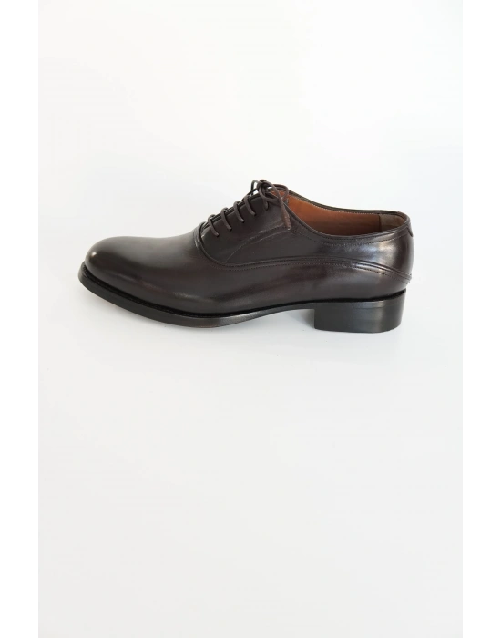 Klasik Hakiki Dana Derisi Siyah El Yapımı Ayakkabı