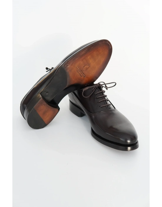 Klasik Hakiki Dana Derisi Siyah El Yapımı Ayakkabı