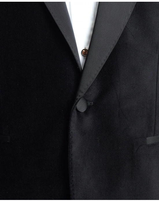 EDINO Siyah Kadife Ceket