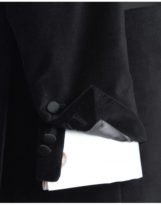 EDINO Siyah Kadife Ceket