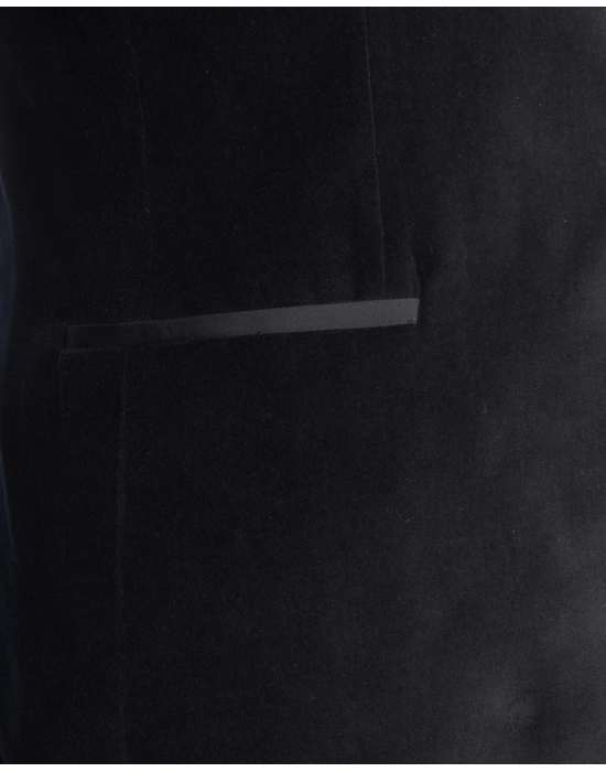 EDINO Siyah Kadife Ceket