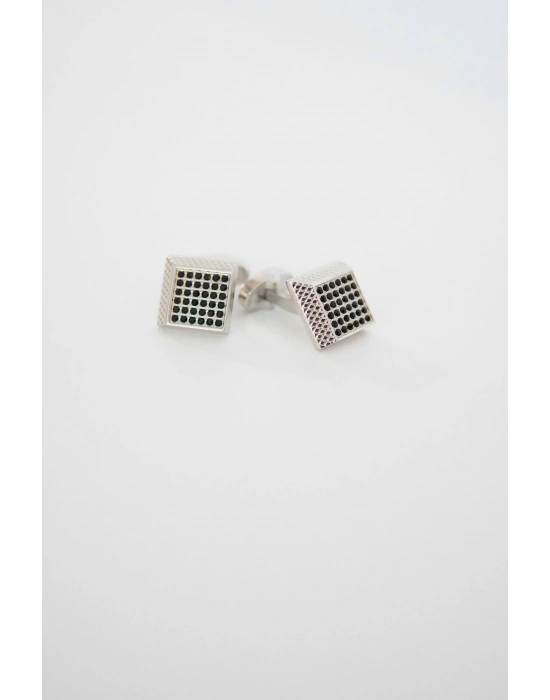 Siyah Taşlı Kol Düğmesi