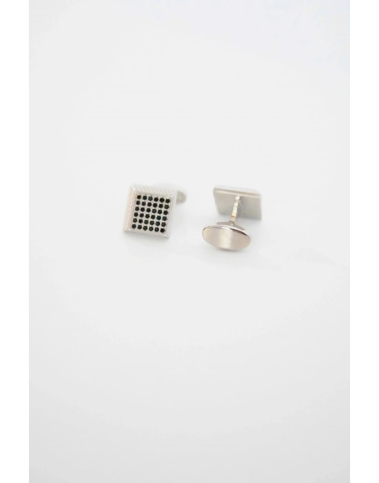 Siyah Taşlı Kol Düğmesi