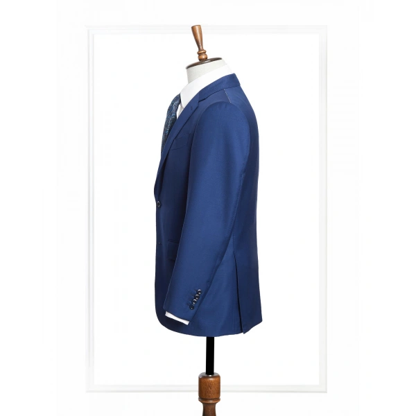 Dormeuil Kumaş Yakarra Mavi Takım Elbise