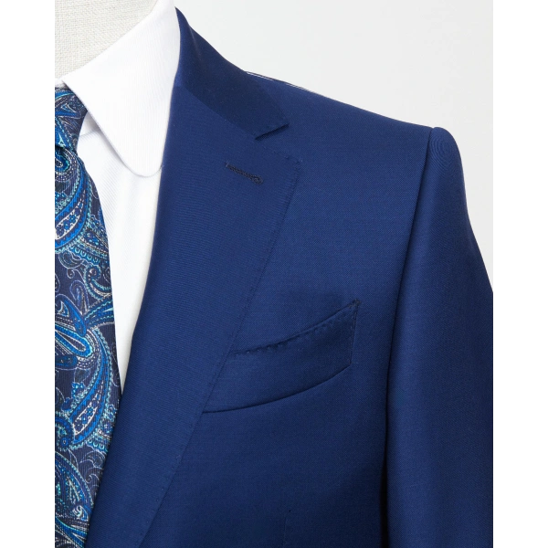 Dormeuil Kumaş Yakarra Mavi Takım Elbise