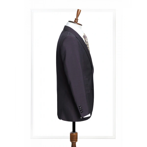 Dormeuil Kumaş Tepre Bordo Takım Elbise