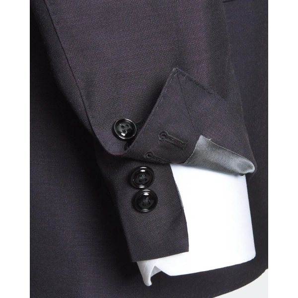 Dormeuil Kumaş Tepre Bordo Takım Elbise