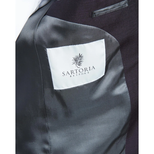 Dormeuil Kumaş Tepre Bordo Takım Elbise