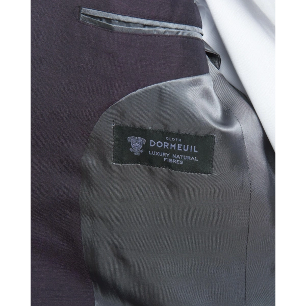 Dormeuil Kumaş Tepre Bordo Takım Elbise