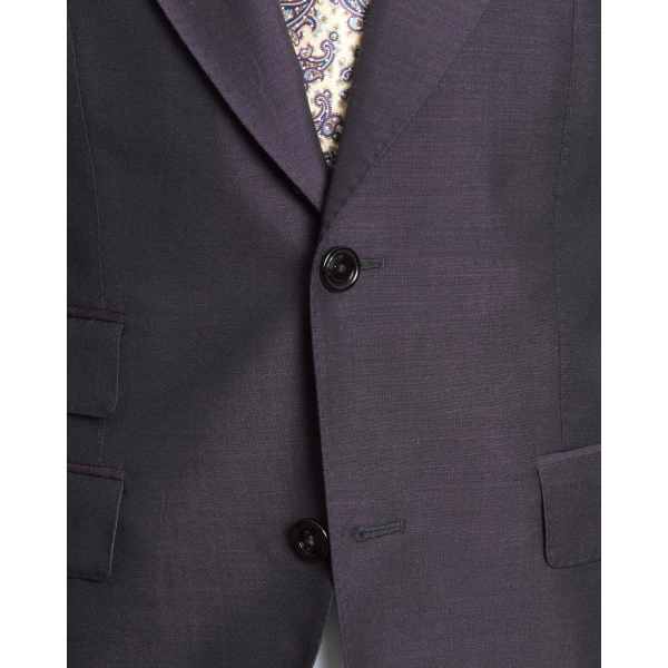 Dormeuil Kumaş Tepre Bordo Takım Elbise
