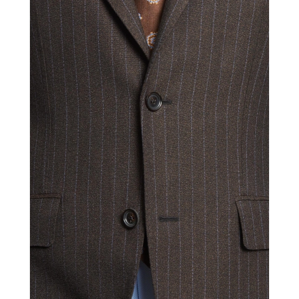 Ermenegildo Zegna Kumaş Yakarra Kahverengi Takım Elbise