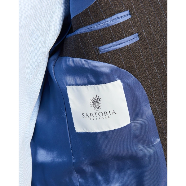 Ermenegildo Zegna Kumaş Yakarra Kahverengi Takım Elbise