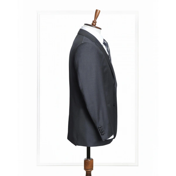 Dormeuil Kumaş Yakarra Füme Takım Elbise