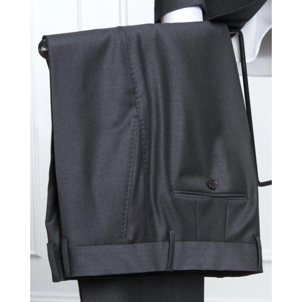 Dormeuil Kumaş Yakarra Füme Takım Elbise