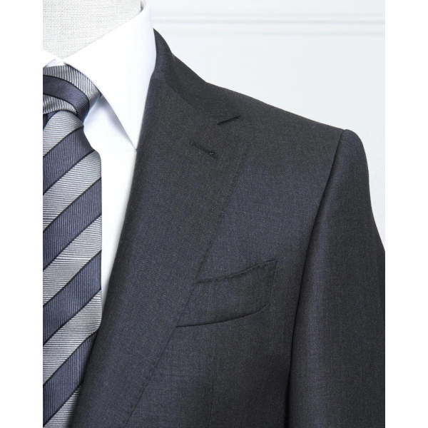 Dormeuil Kumaş Yakarra Füme Takım Elbise