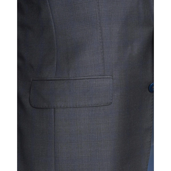 Ermenegildo Zegna Kumaş Yakarra Lacivert Takım Elbise