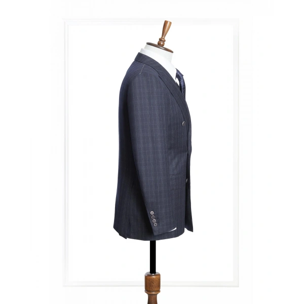 Ermenegildo Zegna Kumaş Segu Lacivert Takım Elbise