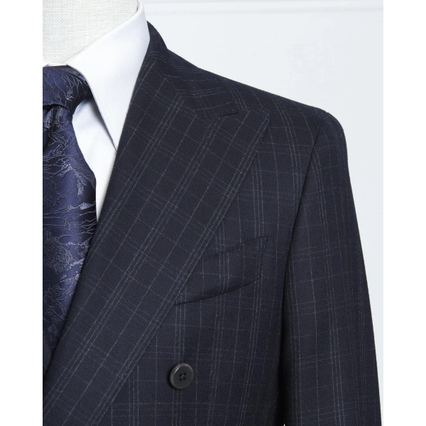 Ermenegildo Zegna Kumaş Segu Lacivert Takım Elbise