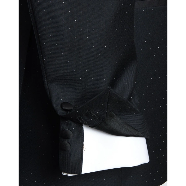 Vitale Barberis Kumaş Sepeto Siyah Smokin Ceket