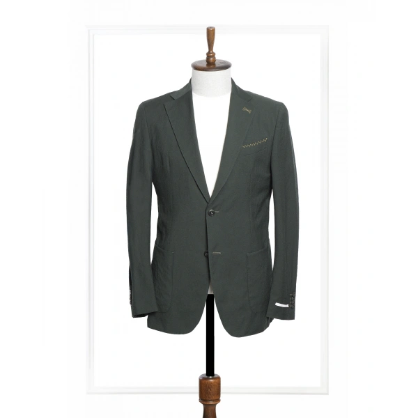 Dormeuil Kumaş Ugo Yeşil Ceket