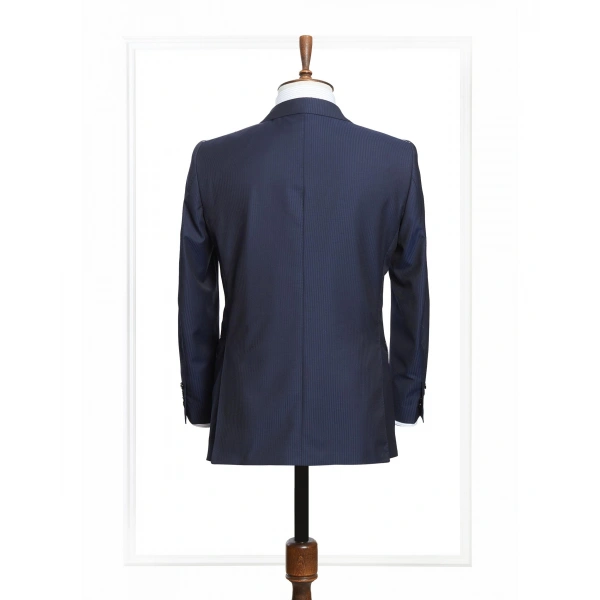 Scabal Kumaş Tepre Lacivert Takım Elbise