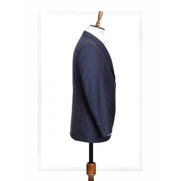 Scabal Kumaş Tepre Lacivert Takım Elbise
