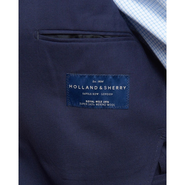 Holland and Sherry Kumaş Fatar Lacivert Ceket