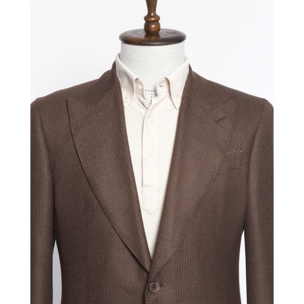 Dormeuil Kumaş Salvatore Kahverengi Ceket