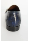 Hakiki Dana Derisi Lacivert Tokalı Loafer El Yapımı Ayakkabı