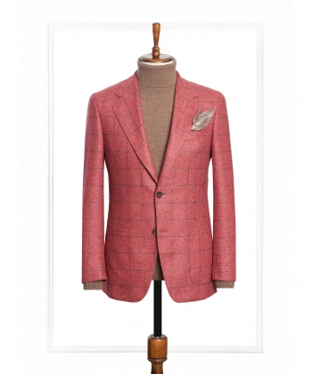 Dormeuil Kumaş Nemola Bordo Ceket