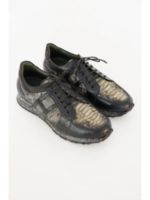 Hakiki İguana & Piton Derisi Casual El Yapımı Ayakkabı
