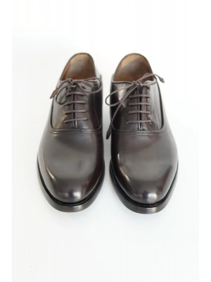 Klasik Hakiki Dana Derisi Siyah El Yapımı Ayakkabı