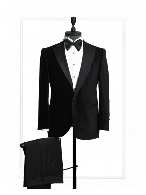 EDINO Siyah Kadife Ceket