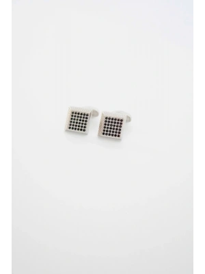 Siyah Taşlı Kol Düğmesi