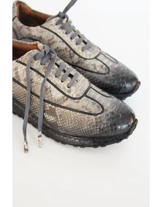 Hakiki Piton Derisi Casual El Yapımı Ayakkabı